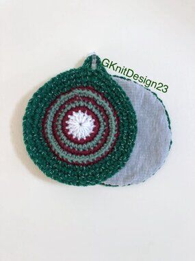 Handmade pot holders, Crochet Kitchen Decor, Cute Holiday gift